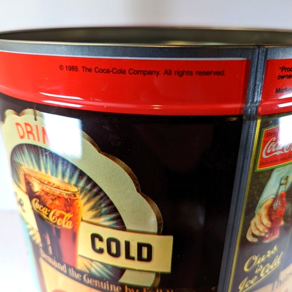 Coca-Cola Tin 1989 100 Years of Coke Advertising Signs - Picture 7 of 8
